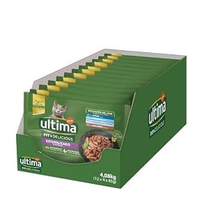 Comida húmeda Ultima, pescados variados, 48 x 85 g