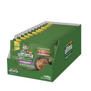 Comida húmeda Ultima, carnes variadas, 48 x 85 g